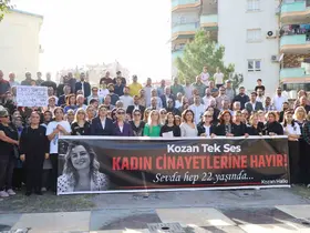 Kozan’da kadınlar, katledilen Sevda için tek ses oldu

