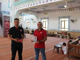 Kuran kurslarında 112 Acil çağrı hattı  tanıtımları sürüyor
