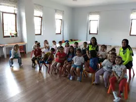Kur’an kursu öğrencilerine uygulamalı trafik eğitimi
