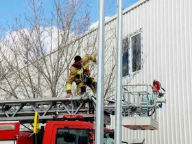 Kütahya OSB İtfaiye Ekibi’nden yangın ve kurtarma tatbikatı
