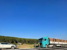 Kütahya’da orman emvali yüklü araçlara sıkı denetim
