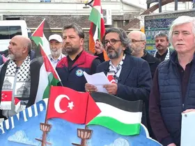 Kütahya’da Sumud Filosu’na yapılan saldırıya tepki
