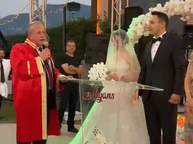 Manisa’da düğüne damga vuran nikah mizanseni
