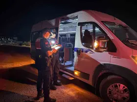 Manisa’da jandarmadan gece denetimi
