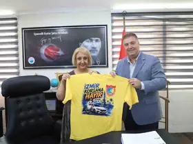 Menderes Başkanvekili Şen’e taksicilerden hayırlı olsun ziyareti
