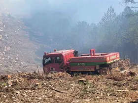 Menteşe Yılanlı yangını kontrol altına alındı
