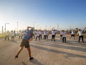 Mersinli muhtarlar sabah sporunda buluştu
