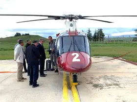Merzifon’a yangın söndürme helikopteri konuşlandırıldı
