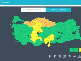 MGM’den turuncu kodlu uyarı: "Çok kuvvetli ve şiddetli yağış bekleniyor"
