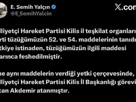 MHP Kilis İl Teşkilatı feshedildi
