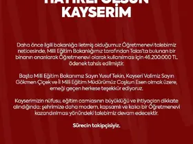 MHP’li Ersoy’dan Kayseri’ye ‘öğretmenevi’ müjdesi
