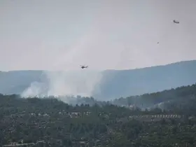 Muğla’da orman yangınına müdahale sürüyor
