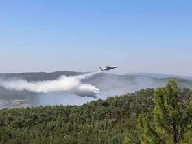 Muğla’daki yangının enerjisi düşürüldü