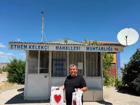Muhtardan öğrencilere eğitim desteği
