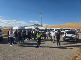 Muş’ta okul servislerine yönelik trafik denetimi
