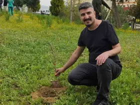 Mut Devlet Hastanesi bahçesine 150 fidan dikildi
