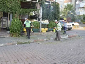 Nazilli Belediyesi’nden temizlik çalışması
