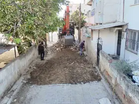 Nazilli Yeşil Mahalle’de yol yenileme çalışmaları başladı
