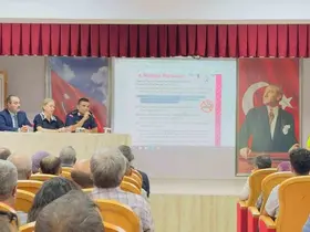 Nazilli’de okul servisi şoförleri ve rehber personele trafik eğitimi
