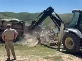 Nemrut Kalderası’ndaki kaçak yapılar yıkıldı
