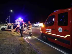 Nevşehir’de tilkiden kaçan otomobil kazaya neden oldu: 1 yaralı
