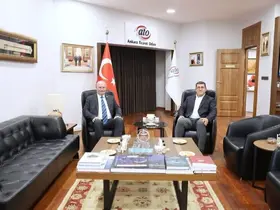 Nurettin Açıkalın’dan ATO Başkanı Baran’a ziyaret
