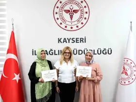 Obeziteyle mücadelede başarılı aile hekimlerine teşekkür belgesi
