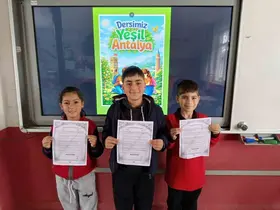 Öğrencilerin bu haftaki dersi: Yeşil Antalya
