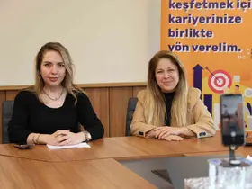Öğrencilerle kariyer yolculuğu konuşuldu
