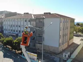 Okul yolları artık daha aydınlık
