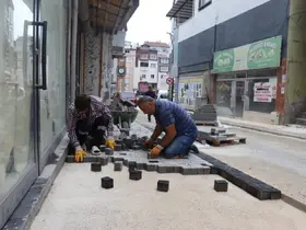 Ordu’da güvenli kaldırım çalışmaları
