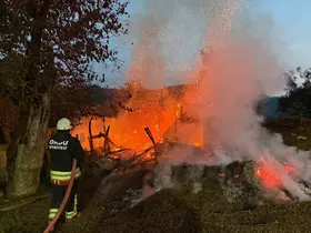 Ordu’da metruk evde yangın
