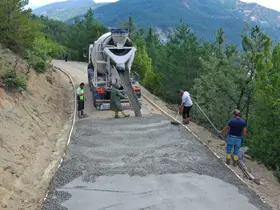 Ordu’nun kırsalına beton yol konforu
