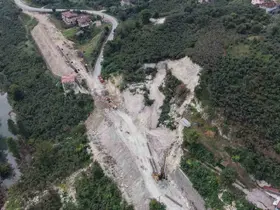 Ordu’yu İç Anadolu’ya bağlayan Akkuş-Niksar kara yolunda fore kazık çalışmaları başladı
