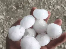 Osmaniye’de ceviz büyüklüğünde dolu yağdı
