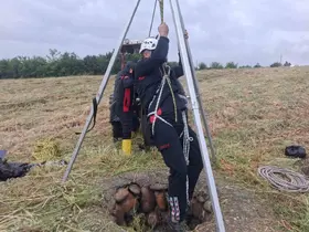 Osmaniye’de içme suyu kuyusuna düşen tilki kurtarıldı
