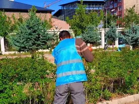 Patnos’ta denetimli serbestlik yükümlülerinden camilerde temizlik çalışması

