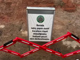 Pazar yerinde uygunsuz davranışa ceza: 1 ay satıştan men edildi
