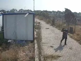 Pes dedirten rahatlıkla konteyner kenti soyan hırsızlar kameraya yakalandı
