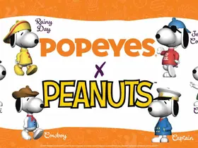 Popeyes, Snoopy’yi altı farklı karakteriyle çocuk menüsüne taşıdı
