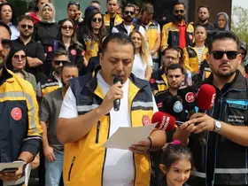 Sağlık ekibine yönelik saldırıya tepki
