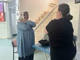 Sağlık ekipleri vatandaşların hareket yaşını ölçtü
