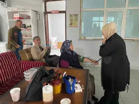 Sağlıklı ve dengeli bir yaşam standı açıldı
