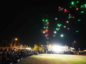Samsun’da AFAD’dan gökyüzünde dron gösterisi
