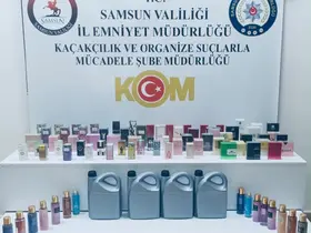 Samsun’da kaçak parfüm ve etil alkol ele geçirildi
