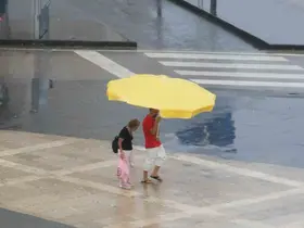 Samsun’da sağanak yağış manzaraları
