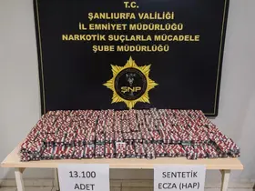 Şanlıurfa’da 13 bin uyuşturucu hap ele geçirildi
