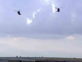 Şanlıurfa’da helikopterlerden gökyüzünde Harmandalı ve Zeybek şovu
