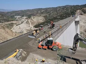 Sarıçay Barajı’nda gövdenin yüzde 92’si tamamlandı
