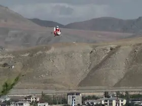 Sarılık hastası bebek ambulans helikopter ile Van’a getirildi
